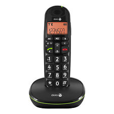 Téléphone Senior Fixe Phoneeasy 100w, Sans Fil Dect Son Amplifié Doro Noir