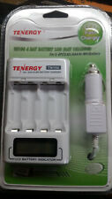 Tenergy Tn156 4-bay Compact Aa/aaa Nimh Lcd Battery Charger