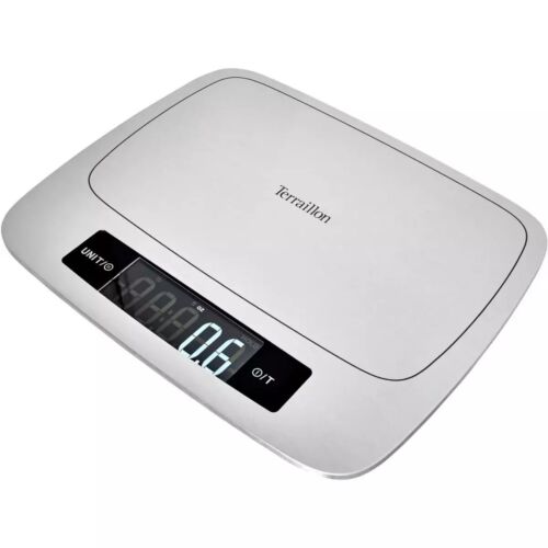 Terraillon 14902 My Cook 15 Stainless Steel Kitchen Scale - 15kg, Tare Function