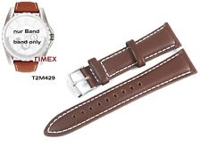 Timex Bracelet T2m429 Retrograde T2m428 T2m430 T2m431 22mm - Cuir Brun-rouge