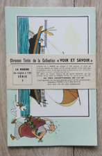 Tintin ** Chromos Voir Et Savoir De La Marine Serie 1 ** Neuf Herge