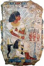 Toile Tableaux Papyrus Egypte Antique 50x70 Cm