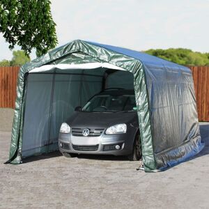Toolport 3.3x4.7m Carport Tent / Portable Garage, Pe 450, Dark Green - (7808)