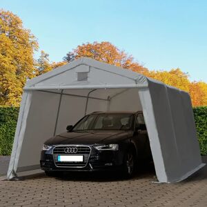 Toolport 3.3x4.7m Carport Tent / Portable Garage, Pvc 500, Grey - (8031)