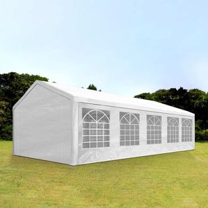 Toolport 4x10m Marquee / Party Tent, Pe 350, White - (90107)