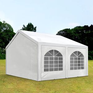 Toolport 4x4m Marquee / Party Tent, Pe 450, White - (91108)