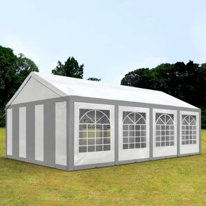 Toolport 4x8m Marquee / Party Tent, Pe 450, Grey-white - (91122)