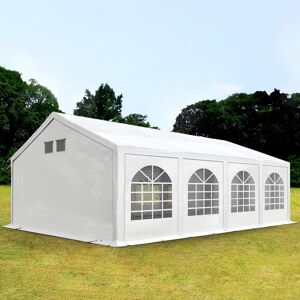 Toolport 4x8m Marquee / Party Tent, W. Ground Frame, Pe 550, White - (92103)