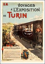 Train Expo De Turin Rf36 - Poster Hq 50x70cm D'une Affiche Vintage