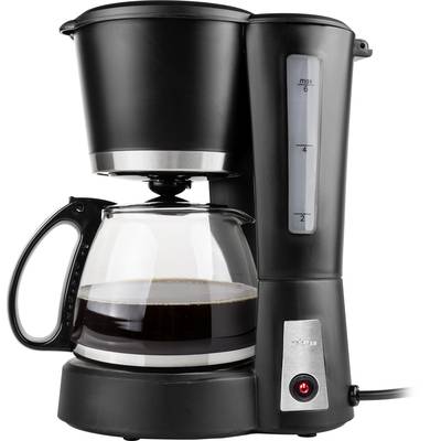 tristar cm-1233 coffee maker cup volume=6 glass jug, plate warmer black