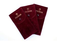 Tudor 3 Pochette Bordeaux Porte- Montres Anti-rayures Solo Made In Italy Neuf