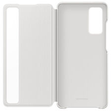 Étui Officiel Samsung S20 Fe Clapet Fenêtre Tactile Smart Clear View Blanc Nuage