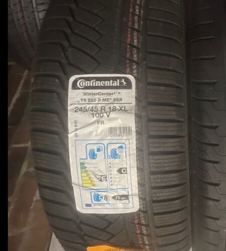 Tyre Continental 245/45 R18 100v Wintercontact Ts850p (*) (moe) Ssr Run Flat