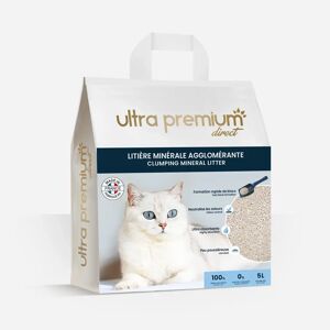 Ultra Premium Direct Litière Minérale Agglomérante 5l - 100% Argile Naturelle