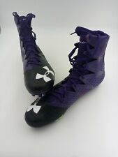 Under Armour High Light, Soccer Cleats, High Top, Purple And Black