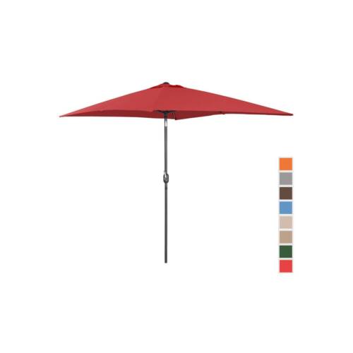 uniprodo large outdoor umbrella - claret - rectangular - 200 x 300 cm - tiltable, nero, uomo