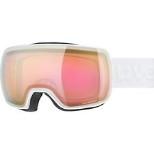Uvex Compact Fm Lunettes Protectrices De Ski Snowboard Blanc Mirror Or S2