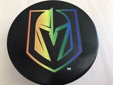 Vegas Golden Knights Pride Week Rainbow Puck T-mobile Arena Exclusive- Rare. New