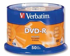 Verbatim - Dvd-r 16x Speed Dvd-r Matt Silver Blank - 50 Pack Spindle
