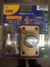 Verrou 45mm City Iseo Avec 12 Cles Pour Porte Ou Volet Sans Huisserie