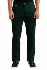 Versace Collection Stretch Men's Dark Green Casual Pants Size 34 40 42