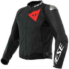 Veste Blouson Jacket Moto Dainese Homme Cuir Sport Cuir Black / Mat Tg.52