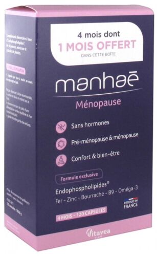 Vitavea Manhaé Menopause 120 Capsules / Food Supplement Manhae