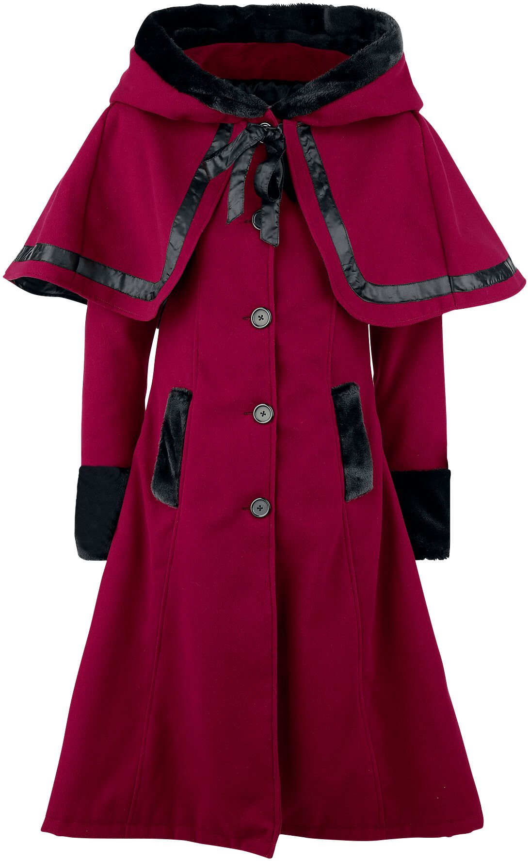 vixxsin manteau d'hiver de - manteau elena - s Ã  5xl - pour femme - rouge donna