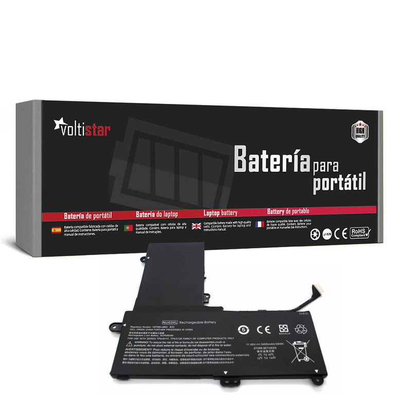 voltistar batterie pour ordinateur portable hp pavilion x360 11-u000 11-u100 sÃ©rie nu03xl tpn-c128 tpn-w117 - neuf