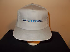 Vtg-1990s Weigh Tronix Floor Truck Scales Retro Logo Snapback Hat Sku20