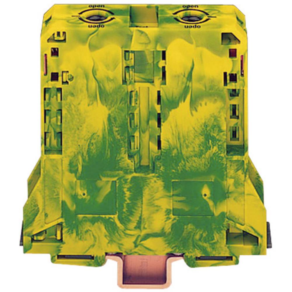 wago borne pour conducteur de protection 285-197 25 mm ressort de traction affectation: terre vert, jaune 1 pc(s)