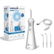 Waterpik Sans Fil Plus Wp490 Usb Rechargeable Eau Dentaire Blanc Avec 4 Embouts
