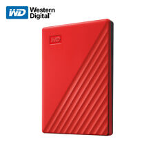 Wd 4 To My Passport External Hard Drive Disques Durs Externes Usb 3.2 Rouge