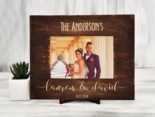 Wedding Photo Frame Personalized Picture Frame Custom Engraved Frame 4x6 5x7 6x8