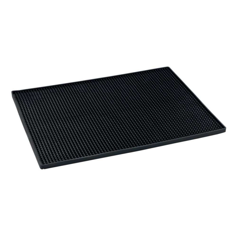 wenko tapis pour Ã©gouttoir vaisselle maxi - noir - l 40 x l 30 cm