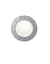White Glitter Plate Chargers, Set Of 6