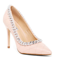 Women's Pump Shoes Pointed Toe Chain Link Stiletto Heel
