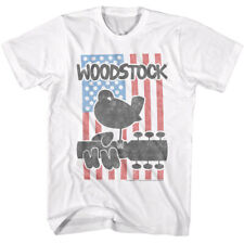 Woodstock Fleur Drapeau 3 Jours De Paix & Musique Homme T Shirt Rock & Soul