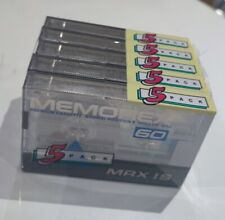 X5 Tapes Memorex Mrx Is 60 New In Blister Cassette Audio Pack De 5 Neuf Vintage