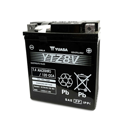 yuasa batterie fermée sans entretien, moto & scooter, ytz8v