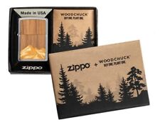 Zippo ★ Woodchuck Mountains (2 Sided - Walnut Emblem)