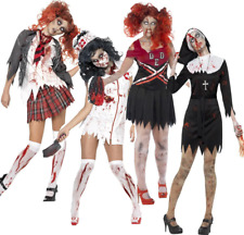 Zombie Femmes Déguisement Adultes Halloween Infirmière Nun Cheerleader
